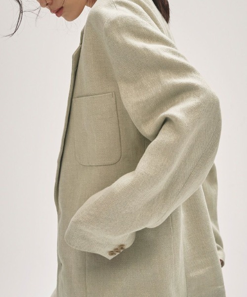 TODAYFUL（トゥデイフル）の「TODAYFUL Boyfriend Linen Jacket（その他アウター・レディース・オフホワイト/ベージュ・38/36）」の22枚目の写真