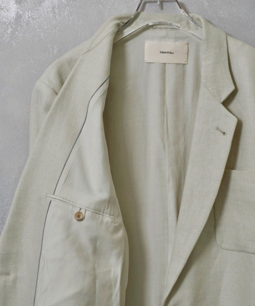 TODAYFUL（トゥデイフル）の「TODAYFUL Boyfriend Linen Jacket（その他アウター・レディース・オフホワイト/ベージュ・38/36）」の17枚目の写真