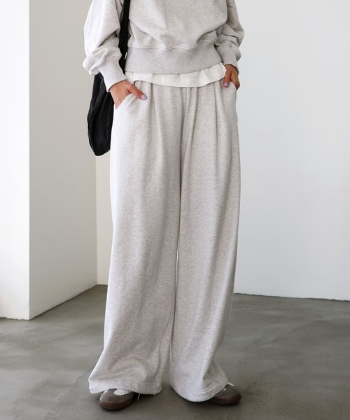 ANN DEMEULEMEESTER ワイドスウェットパンツ アンドゥムルメステールのワイドレッグパンツ | HUES 福岡