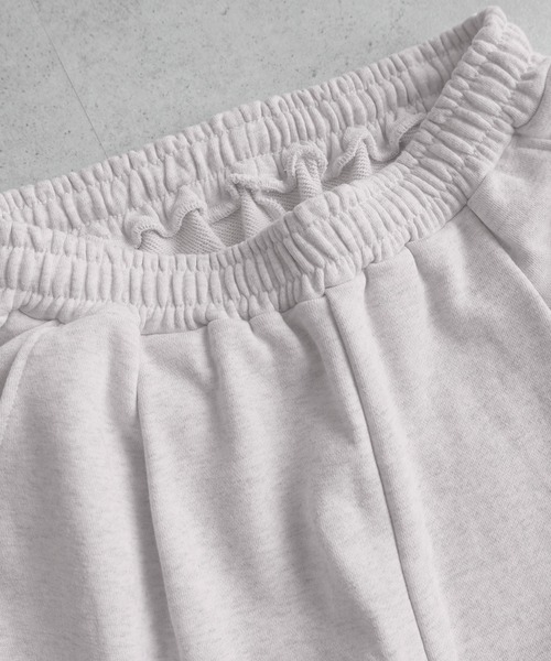 ANME（アンメ）の「スウェットタックワイドパンツ（スウェットパンツ・レディース・オートミール/ブラック/オフホワイト・M/L/XL/XXL）」の9枚目の写真