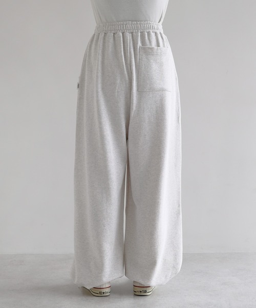 ANME（アンメ）の「スウェットタックワイドパンツ（スウェットパンツ・レディース・オートミール/ブラック/オフホワイト・M/L/XL/XXL）」の19枚目の写真