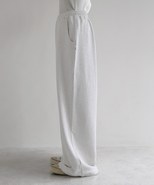 ANME（アンメ）の「スウェットタックワイドパンツ（スウェットパンツ・レディース・オートミール/ブラック/オフホワイト・M/L/XL/XXL）」の21枚目の写真