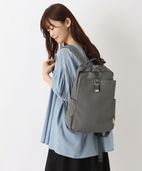 one'sterrace(ワンズテラス)の「anello LOMO 10Pリュック(ハンドバッグ・レディース・ベージュ系8/グレー系4・99)」の18枚目の写真
