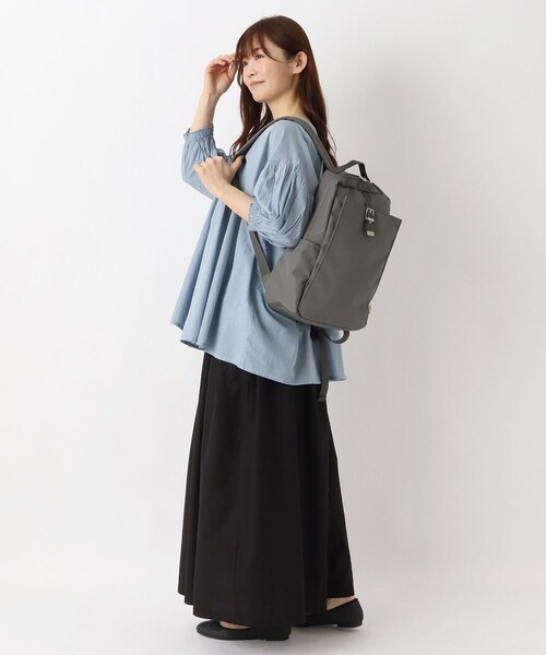 one'sterrace(ワンズテラス)の「anello LOMO 10Pリュック(ハンドバッグ・レディース・ベージュ系8/グレー系4・99)」の19枚目の写真