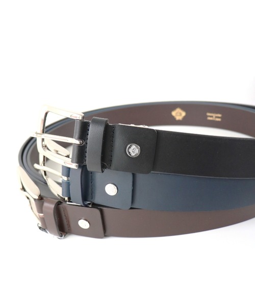 Orobianco（オロビアンコ）の「〈Orobianco/オロビアンコ〉ORB-020808 D 30mm幅 ベルト スムース仕上げ （BOX/ショッパー付き）（ベルト・メンズ・ブラック/ネイビー/ダークブラウン・FREE）」の5枚目の写真