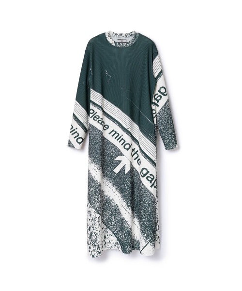 NON TOKYO(ノントーキョー)の「NON TOKYO/ノントーキョー/PRINT RIB L/S ONE-PIECE(A-C)(ワンピース・レディース・B/A/C・1/2)」の3枚目の写真