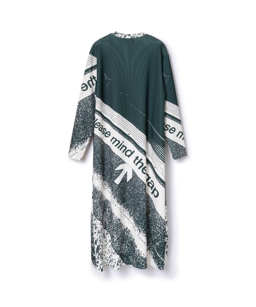 NON TOKYO/ノントーキョー/PRINT RIB L/S ONE-PIECE(A-C)（ワンピース  