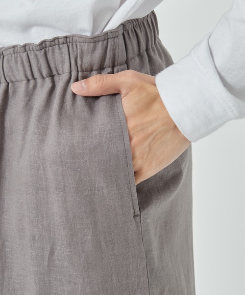markaware(マーカウェア)の「【markaware/marka】別注 LINEN TROPICAL WIDE LEG EASY PANTS(スラックス・メンズ・ブラウン/ブラック/ベージュ・1/2)」の16枚目の写真