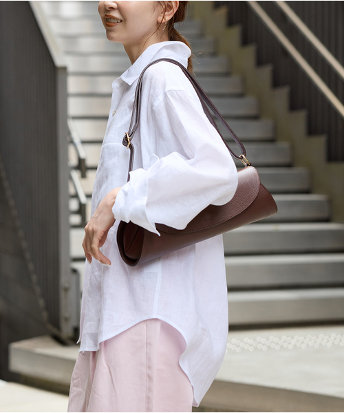 JOURNAL STANDARD(ジャーナルスタンダード)の「リネンレギュラーカラーシャツ(シャツ/ブラウス・レディース・ホワイト/ピンク/ネイビー/イエロー・FREE)」の13枚目の写真