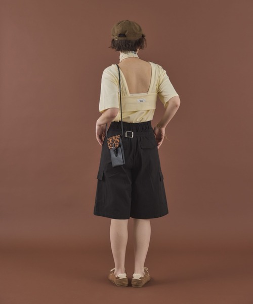 MIRROR STOKE（ミラーストーク）の「【ZOZO限定／追加】BACK OPEN TSHIRT×STICH BUSTER/バックオープンティーシャツ×ステッチビスチェ（セットアイテム）（Tシャツ/カットソー・レディース・イエロー/グレー・MEDIUM）」の13枚目の写真