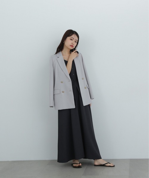 N.（N. Natural Beauty Basic）（エヌエヌナチュラルビューティーベーシック）の「ビスチェトップ＆スカートセット（ワンピース・レディース・ベージュ/チャコールグレー・MEDIUM）」の17枚目の写真