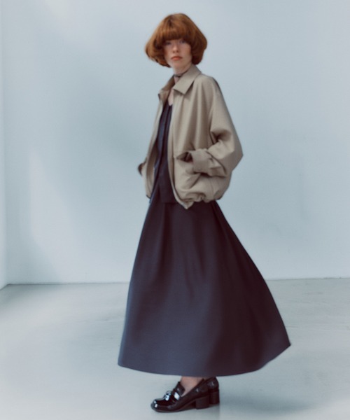 N.（N. Natural Beauty Basic）（エヌエヌナチュラルビューティーベーシック）の「ビスチェトップ＆スカートセット（ワンピース・レディース・ベージュ/チャコールグレー・MEDIUM）」の19枚目の写真