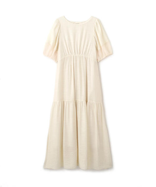 FREE'S MART（フリーズマート）の「◆【3サイズ展開XS-M】ランタンスリーブバックリボンワンピース【低身長サイズ有】（ワンピース・レディース・ホワイト/イエロー/ブラック/ブラック系その他・X-SMALL/SMALL/MEDIUM）」の5枚目の写真