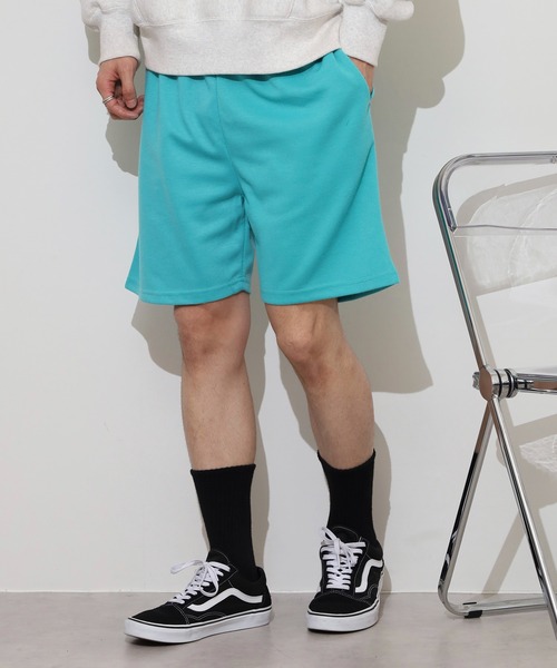 FUNALIVE（ファンアライブ）の「Neon color Leopard shorts / ネオンカラー/レオパード ハーフパンツ unisex（スウェットパンツ・メンズ・イエロー/ベージュ/ブラック/チャコールグレー/チャコール/杢グレー/グリーン/イエロー系1/オレンジ/グリーン系1・M/L/XL）」の6枚目の写真