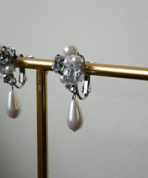 My shawty（ﾏｲｼｬｳﾃｨｰ）の「bijou drop earring（イヤリング・レディース・シルバー/ゴールド・FREE）」の6枚目の写真