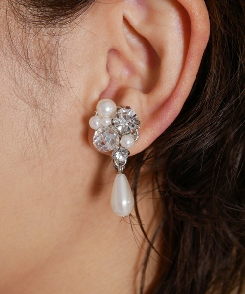 My shawty（ﾏｲｼｬｳﾃｨｰ）の「bijou drop earring（イヤリング・レディース・シルバー/ゴールド・FREE）」の5枚目の写真