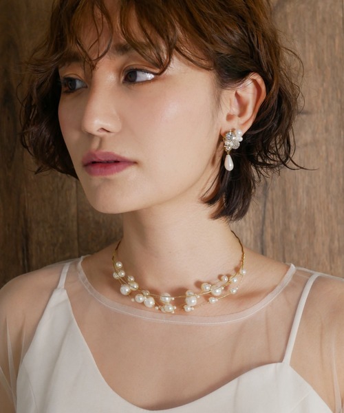 My shawty（ﾏｲｼｬｳﾃｨｰ）の「bijou drop earring（イヤリング・レディース・シルバー/ゴールド・FREE）」の3枚目の写真