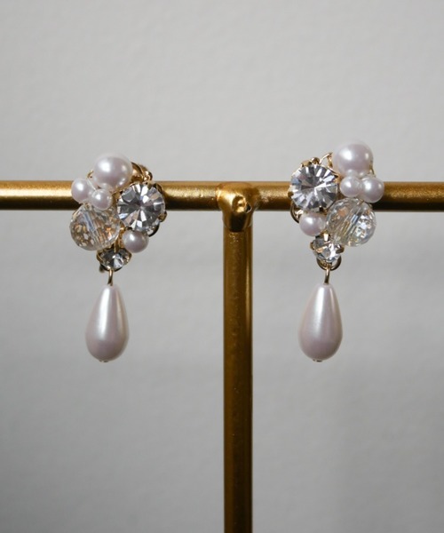 My shawty（ﾏｲｼｬｳﾃｨｰ）の「bijou drop earring（イヤリング・レディース・シルバー/ゴールド・FREE）」の7枚目の写真