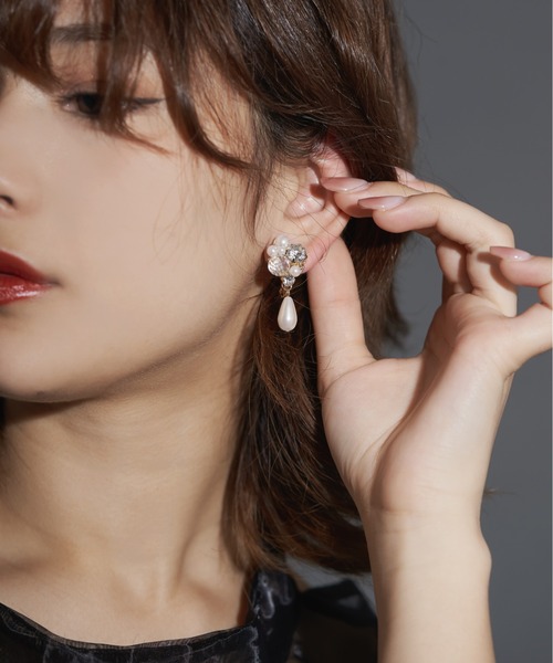 My shawty（ﾏｲｼｬｳﾃｨｰ）の「bijou drop earring（イヤリング・レディース・シルバー/ゴールド・FREE）」の10枚目の写真