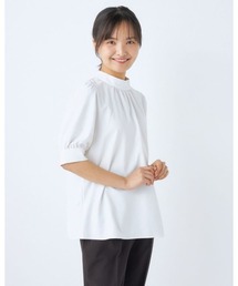 パフスリーブ」に該当するトップス（ホワイト/白色系・形状記憶