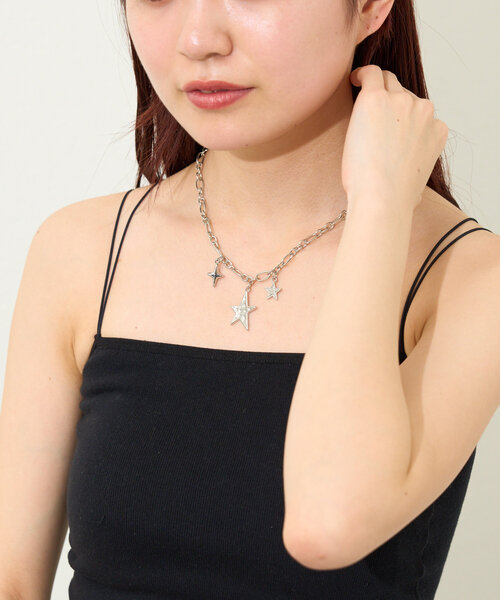 Kastane（カスタネ）の「【fiw.】ランダムスターネックレス（ネックレス・レディース・シルバー・FREE）」の2枚目の写真