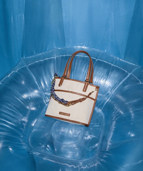 台湾 CHARLES&KEITH Addison ノットロープ トートバッグ CHARLES & KEITH Addison アディソン キャンバスノットロープ