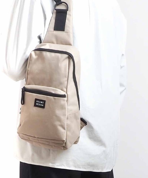 BEAMS DESIGN(ビームス デザイン)の「BEAMSDESIGN(ビームスデザイン)Every One 縦型ボディバッグ(ボディバッグ/ウエストポーチ・メンズ・ブラウン/ベージュ/パープル/グレー/ブラック・FREE)」の4枚目の写真