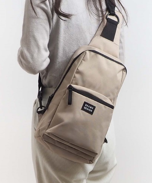 BEAMS DESIGN(ビームス デザイン)の「BEAMSDESIGN(ビームスデザイン)Every One 縦型ボディバッグ(ボディバッグ/ウエストポーチ・メンズ・ブラウン/ベージュ/パープル/グレー/ブラック・FREE)」の7枚目の写真