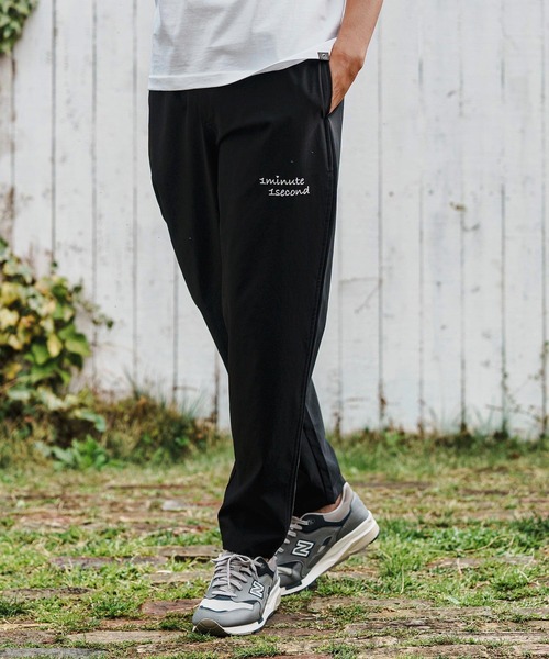 1minute 1second(ワンミニットワンセカンド)の「mp13511-cool embroidery easy pants イージーパンツ(その他パンツ・メンズ・グレイッシュベージュ/ブラック・S/M/L/XL)」の12枚目の写真