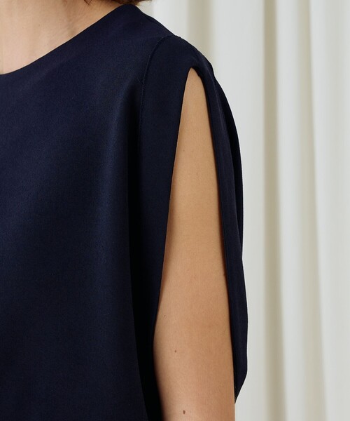 ジャージーライクジョーゼット オールインワン（つなぎ/オールインワン