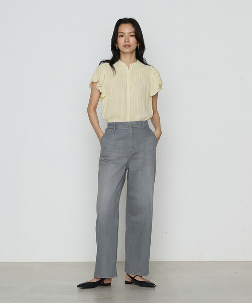【美品】KIYOKO TAKASE ブラウス　シャンパンイエロー　9号　シャツ 美品】KIYOKO TAKASE ブラウス シャンパンイエロー 9号 シャツ