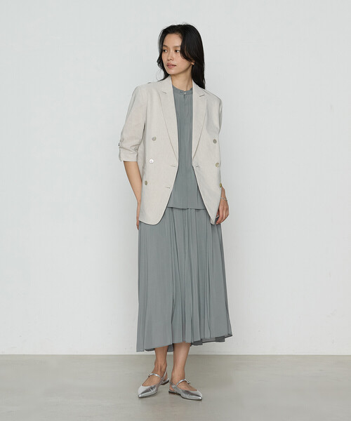 K.T KIYOKO TAKASE（キヨコタカセ）の「【セットアップ対応】シャンブレーカッセン ブラウス（シャツ/ブラウス・レディース・レモンイエロー/チャコール/カーキ/ブルー系・9号/11号/7号）」の9枚目の写真