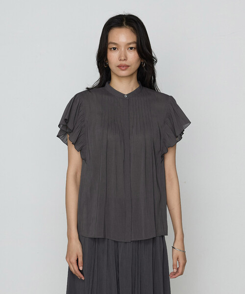 K.T KIYOKO TAKASE（キヨコタカセ）の「【セットアップ対応】シャンブレーカッセン ブラウス（シャツ/ブラウス・レディース・レモンイエロー/チャコール/カーキ/ブルー系・9号/11号/7号）」の13枚目の写真