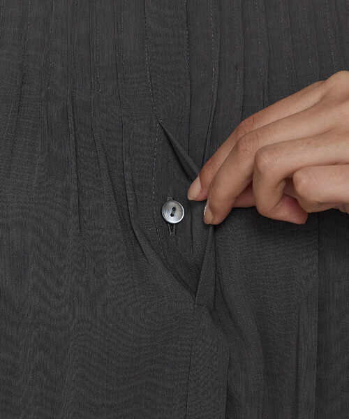 K.T KIYOKO TAKASE（キヨコタカセ）の「【セットアップ対応】シャンブレーカッセン ブラウス（シャツ/ブラウス・レディース・レモンイエロー/チャコール/カーキ/ブルー系・9号/11号/7号）」の19枚目の写真