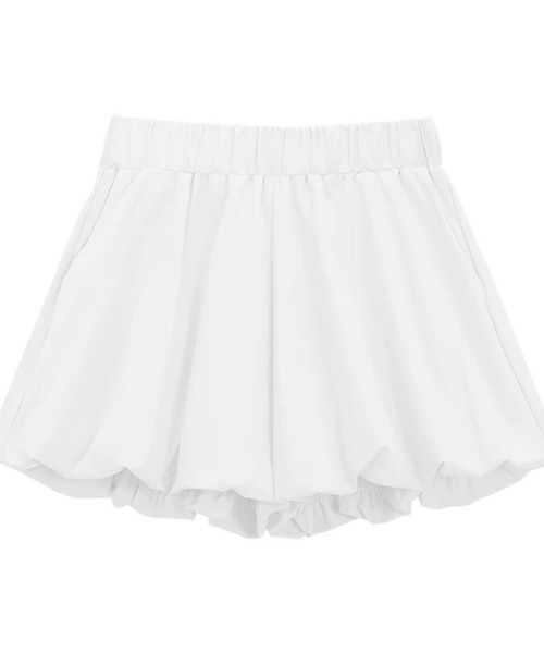 ampm(エーエムピーエム)の「ミニ丈バルーンスカートパンツ/パンプキンパンツ スカパン(スカート・レディース・ホワイト/ブラック・S/M/L)」の3枚目の写真