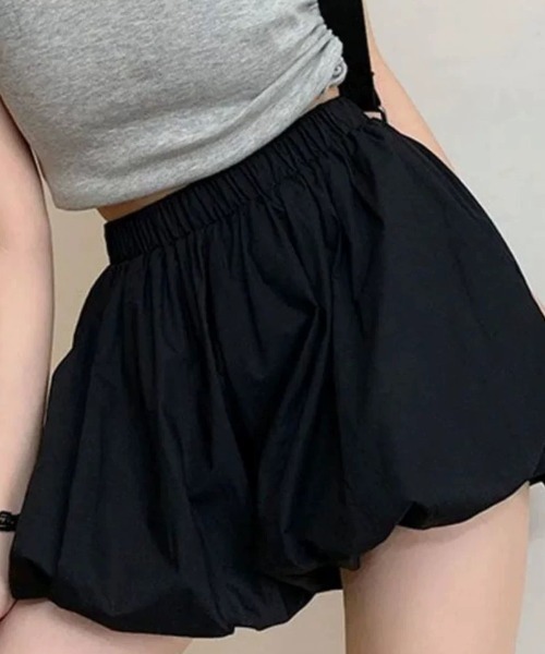 ampm(エーエムピーエム)の「ミニ丈バルーンスカートパンツ/パンプキンパンツ スカパン(スカート・レディース・ホワイト/ブラック・S/M/L)」の15枚目の写真
