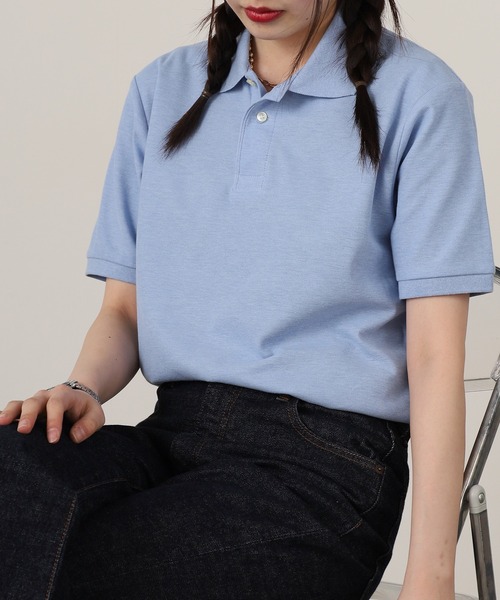 United Athle(ユナイテッドアスレ)の「吸水速乾 UVカット 5.3オンス ドライカノコ ユーティリティー ポロシャツ 秋 秋服 2026年秋冬(ポロシャツ・レディース・ネイビー/ターコイズブルー/オレンジ/インディゴブルー/グリーン/バーガンディー/ブラック/ホワイト/グレー/サックスブルー/パープル・XL/L/M/S)」の6枚目の写真