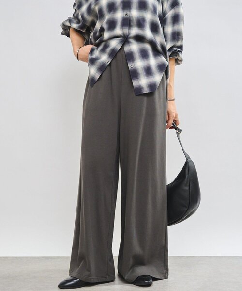 RIVE DROITE（リヴドロワ）の「【MONN.:.(モン)】スウェットワイドパンツ（その他パンツ・レディース・ブラック/チャコールグレー・38/36）」の2枚目の写真