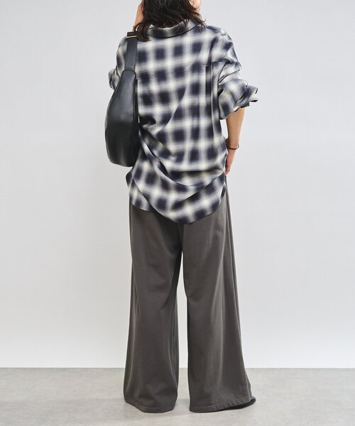 RIVE DROITE（リヴドロワ）の「【MONN.:.(モン)】スウェットワイドパンツ（その他パンツ・レディース・ブラック/チャコールグレー・38/36）」の6枚目の写真