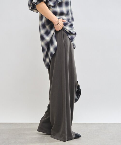 RIVE DROITE（リヴドロワ）の「【MONN.:.(モン)】スウェットワイドパンツ（その他パンツ・レディース・ブラック/チャコールグレー・38/36）」の16枚目の写真