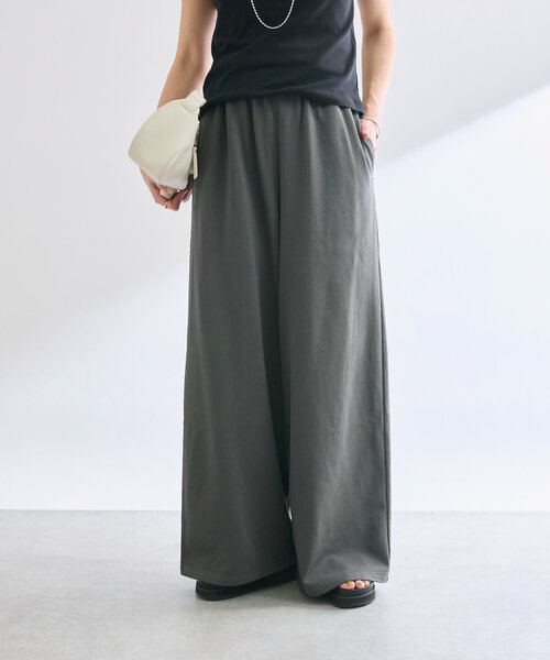 RIVE DROITE（リヴドロワ）の「【MONN.:.(モン)】スウェットワイドパンツ（その他パンツ・レディース・ブラック/チャコールグレー・38/36）」の22枚目の写真