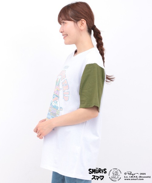 チチカカ（チチカカ）の「スマーフ コラボレーション メキシコバスプリントTシャツ【ユニセックス】（Tシャツ/カットソー・メンズ・その他1/ブラック・MEDIUM/LARGE）」の8枚目の写真