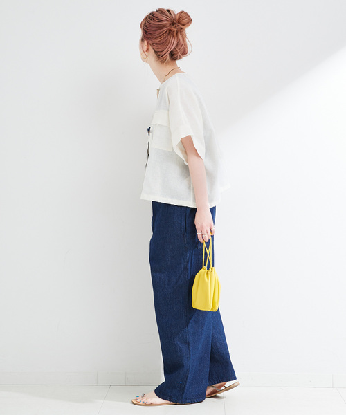 リネンブレンドメッシュSSドルマンブルゾン B.C STOCK｜《追加予約》【WEB限定】手洗い可 / リネンブレンド