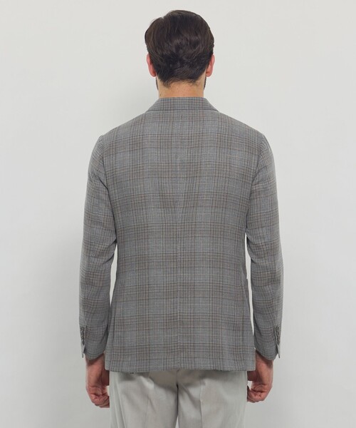 MACKINTOSH LONDON（マッキントッシュ ロンドン）の「【BREASY JACKET】ブッチャーリネンチェックジャケット（テーラードジャケット・メンズ・ブルー系その他7/グレー系その他・36/38/40）」の15枚目の写真