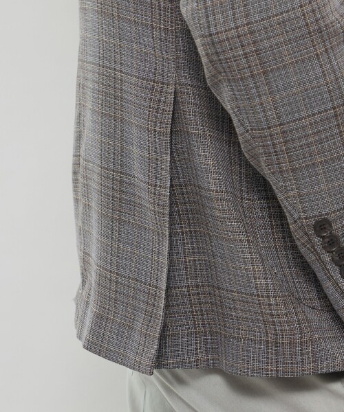 MACKINTOSH LONDON（マッキントッシュ ロンドン）の「【BREASY JACKET】ブッチャーリネンチェックジャケット（テーラードジャケット・メンズ・ブルー系その他7/グレー系その他・36/38/40）」の11枚目の写真