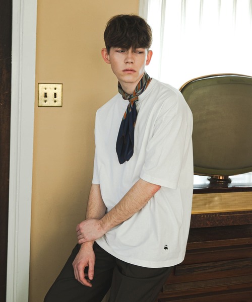 BROOKS BROTHERS(ブルックスブラザーズ)の「『別注』BROOKS BROTHERS×UR GF LOGO S/S T-SHIRTS(Tシャツ/カットソー・メンズ・ネイビー/ホワイト/ブラック・MEDIUM/LARGE/X-LARGE)」の5枚目の写真