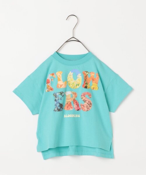 p.premier(ピードットプルミエ)の「FLOWERSフォトプリント半袖Tシャツ(Tシャツ/カットソー・キッズ・オフホワイト/ライトイエロー/サックスブルー・80/90/100/110/120/130/140)」の15枚目の写真