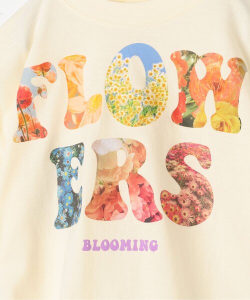 p.premier(ピードットプルミエ)の「FLOWERSフォトプリント半袖Tシャツ(Tシャツ/カットソー・キッズ・オフホワイト/ライトイエロー/サックスブルー・80/90/100/110/120/130/140)」の20枚目の写真