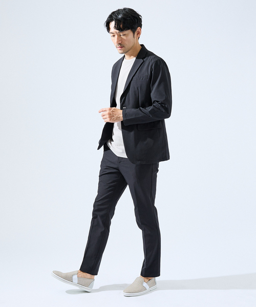 ABAHOUSE GRAY(アバハウスグレイ)の「【快適機能素材】ハイツイスト カノコ 半袖Tシャツ / ニットTシャツ(Tシャツ/カットソー・メンズ・ブラック/ホワイト/ライトグレー/ネイビー・46/48)」の13枚目の写真