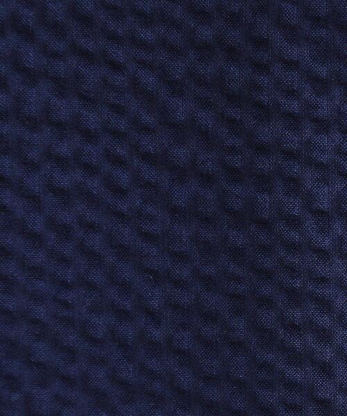 SHOO・LA・RUE（シューラルー）の「【洗える/S-LL】涼やかで好印象 サッカーブラウス（シャツ/ブラウス・レディース・ネイビー/ブルー系その他4/ホワイト・04/03/02/01）」の7枚目の写真